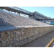 Galvanizado pesado Caja hexagonal del gabion del acoplamiento de alambre para la protección de la presa, pared de contención del gabion de la construcción
